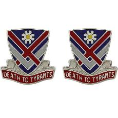 183rd Cavalry Regiment Unit Crest (Death to Tyrants)